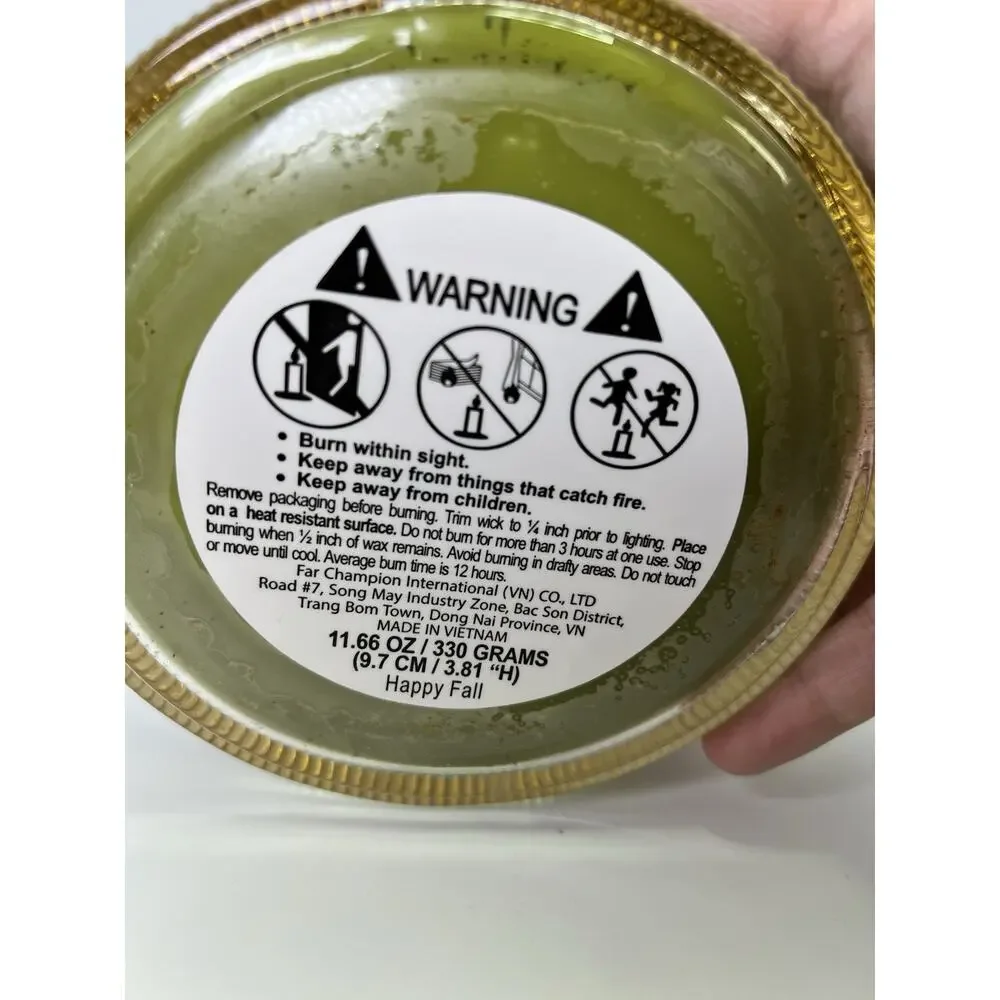 TIKTOK VIRAL Happy Fall Mushroom And Snail Green 11.66 Oz Candle Martha Stewart